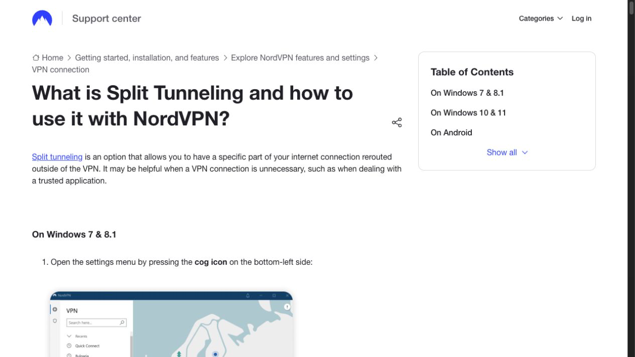 NordVPN Split Tunneling 教學:分流 App 與網站 1 NordVPN Split Tunneling 教學分流功能概覽